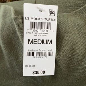 Club Room mock & turtle neck